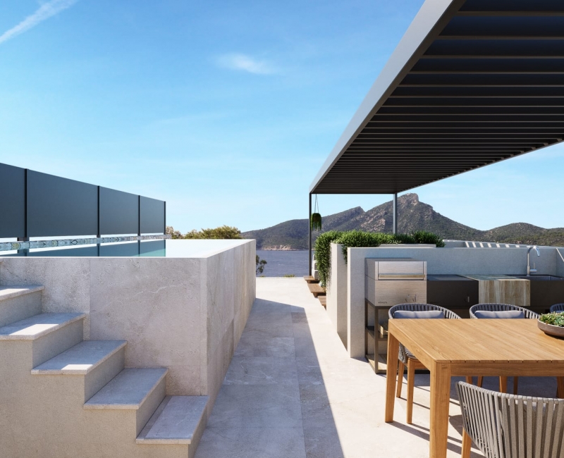 For sale in Sant Elm -  Luxury townhouses with fantastic sea views in Sant Elm