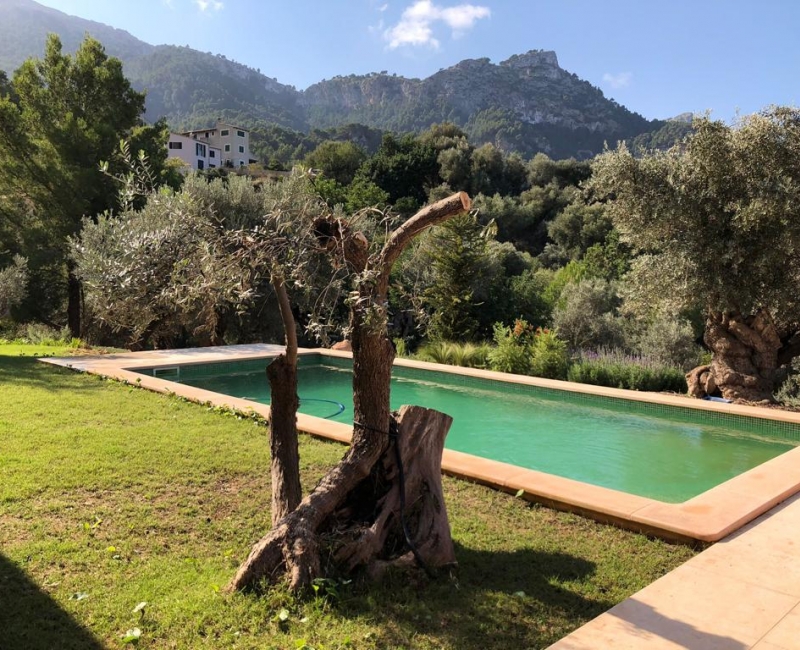 For sale in Estellencs - New Finca nestled in the valley with Sea views