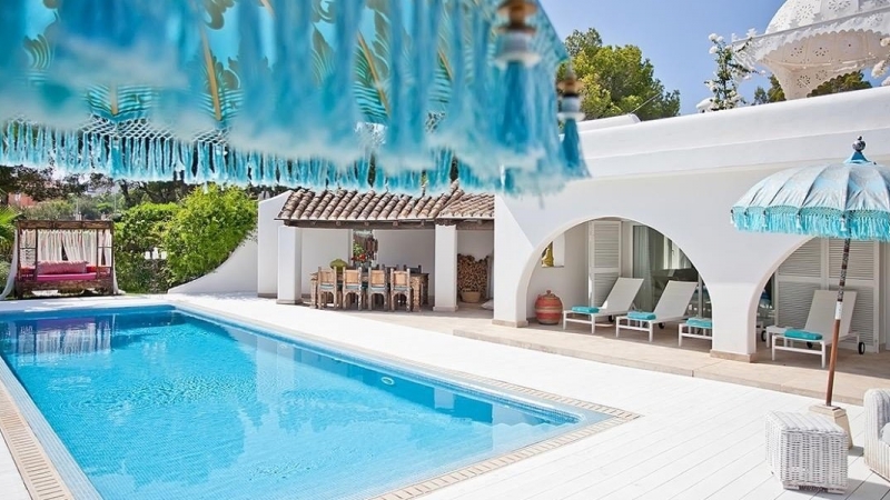 For sale in Sol de Mallorca - Ibiza Style Villa with sea views